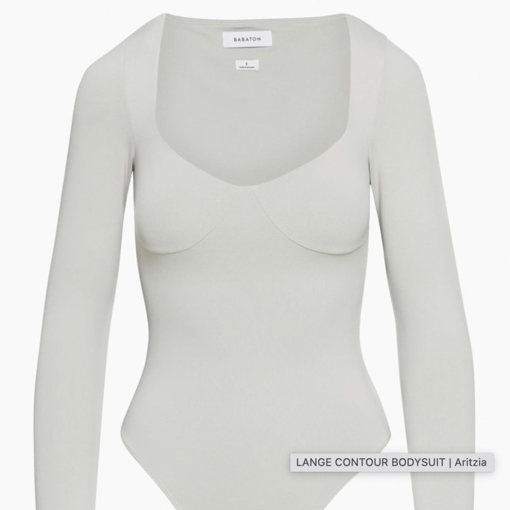 Babaton Lange Contour Bodysuit-NWT-Opal Grey-Large